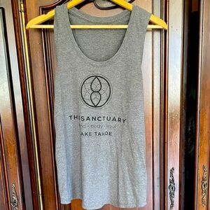 Yoga studio at lake Tahoe, tank top size large